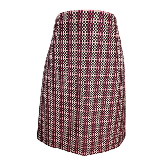 Ann Taylor Dresses & Skirts - Ann Taylor Womens Size 4 Coquette Girl  Feminine Texured Check Work Pencil Skirt
